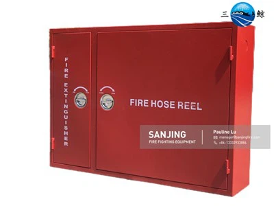 Tvöfaldur hurðar brunaslönguskápur